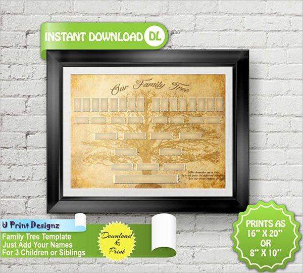 5 Generation Family Tree Template Excel Lovely 13 5 Generation Family Tree Templates Free Word Excel