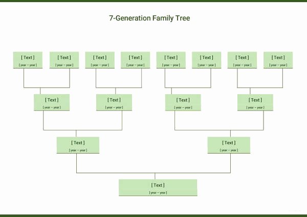 5 Generation Family Tree Template Excel Luxury Simple Family Tree Template 27 Free Word Excel Pdf