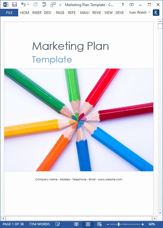 5 Year Maintenance Plan Template Unique Marketing Plan Template – 40 Page Ms Word Template and 10