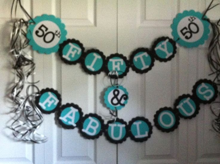 50th Birthday Banner Ideas Best Of 50th Birthday Decorations Party Banner Fifty &amp; Fabulous