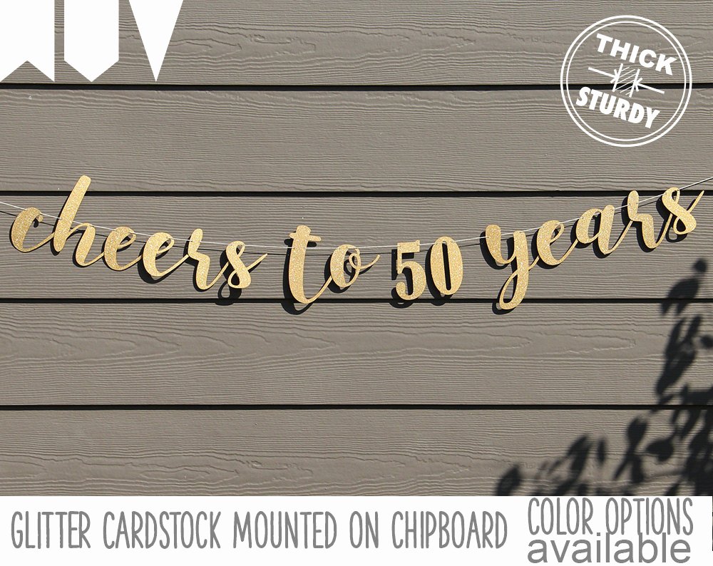 50th Birthday Banner Ideas Best Of Cheers to 50 Years 50th Birthday Banner Happy Birthday