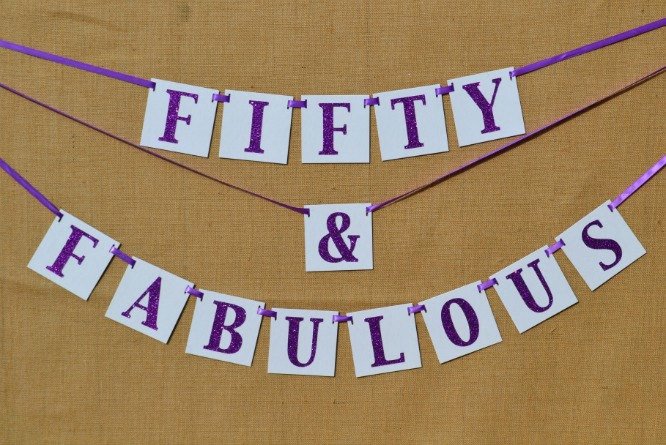 50th Birthday Banner Ideas Lovely Birthday Banner Fifty and Fabulous 50th Birthday Sign