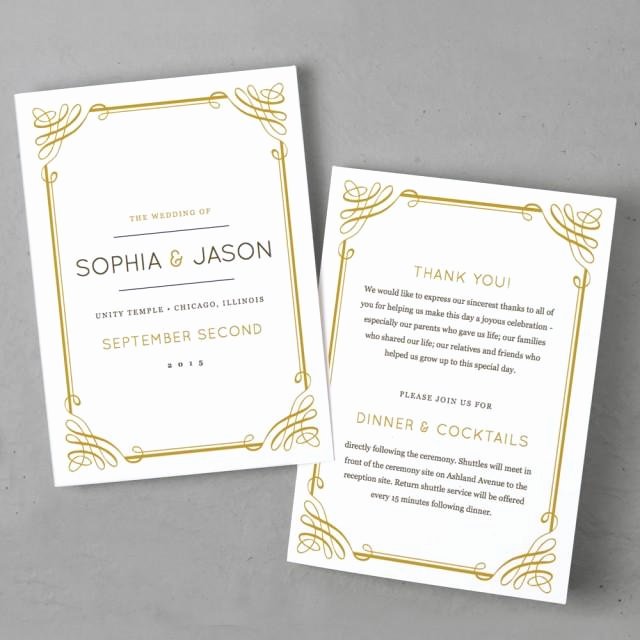 5x7 Folded Card Template for Word Inspirational Invitation Printable Wedding Program Template