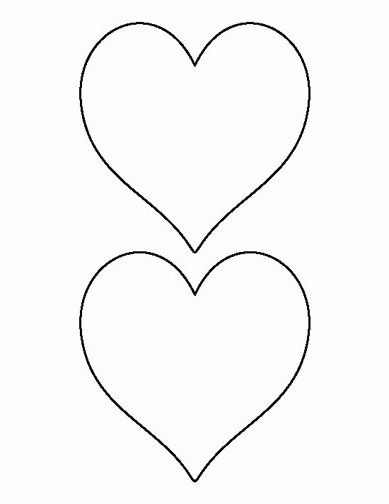 6 Inch Heart Template Best Of 5 Inch Heart Pattern Use the Printable Outline for Crafts