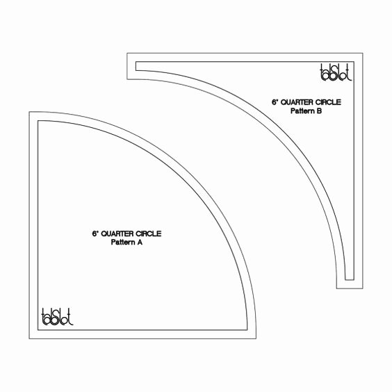 6 Inch Heart Template Best Of 6 Inch Quarter Circle Template Set by Tabslot On Etsy $10