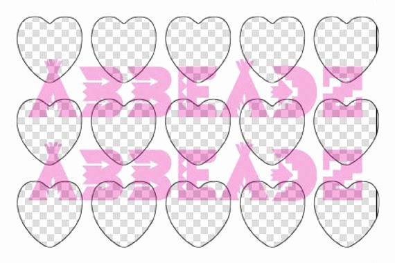 6 Inch Heart Template Elegant 1 Inch Heart Collage Sheet Template 4x6 Match to Our