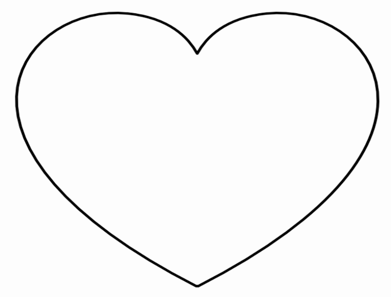 6 Inch Heart Template Luxury Super Sized Heart Outline – Extra Printable Template