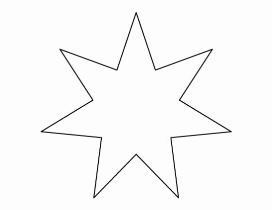 6 Inch Star Elegant 6 Inch Star Template Invitation Template