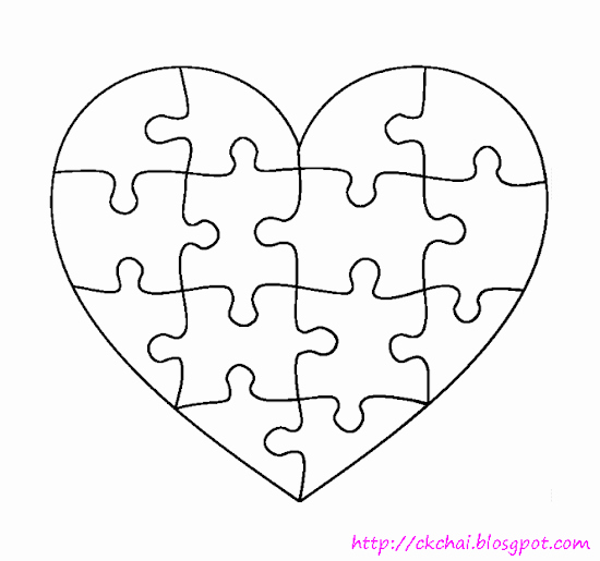 8 Piece Puzzle Template Beautiful Puzzle Life 谜图人生 Free Heart Shaped Puzzle Template