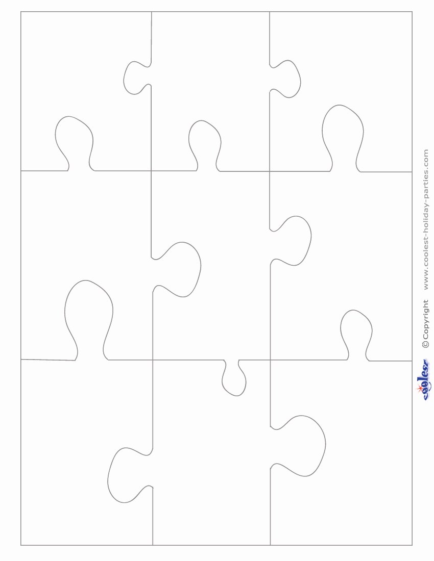 8 Piece Puzzle Template Elegant Puzzle Piece Template Printable Free Invitation Templates