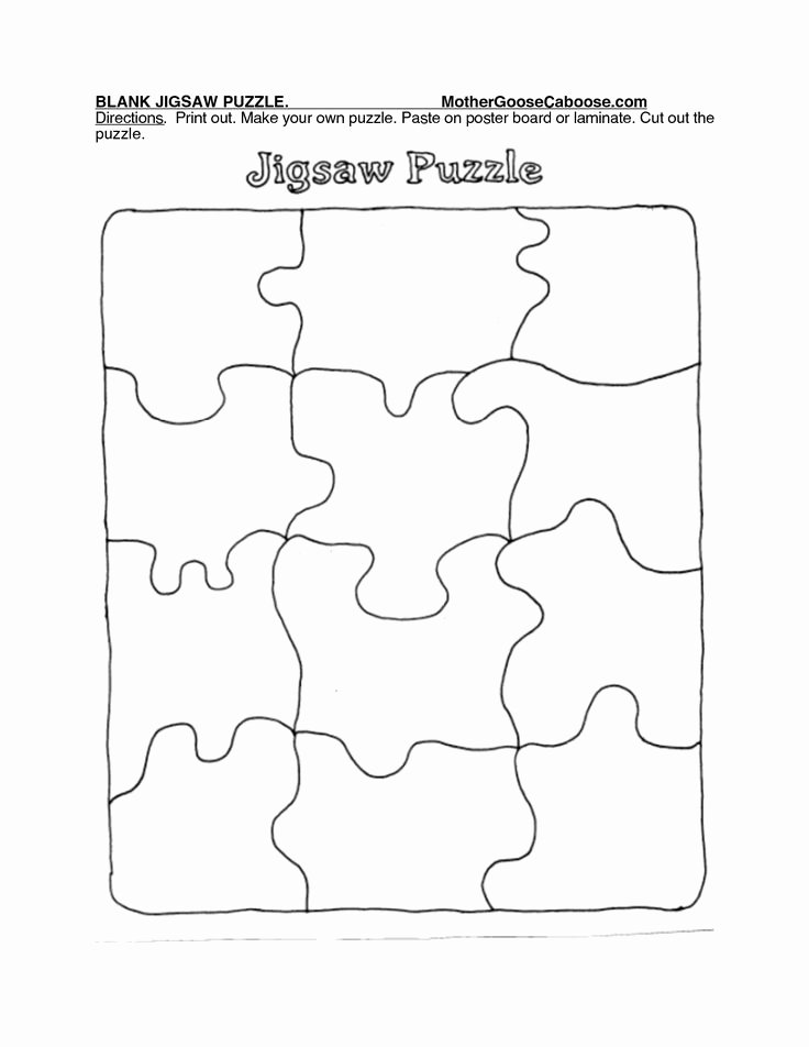 8 Piece Puzzle Template Fresh Best 25 Puzzle Piece Template Ideas On Pinterest