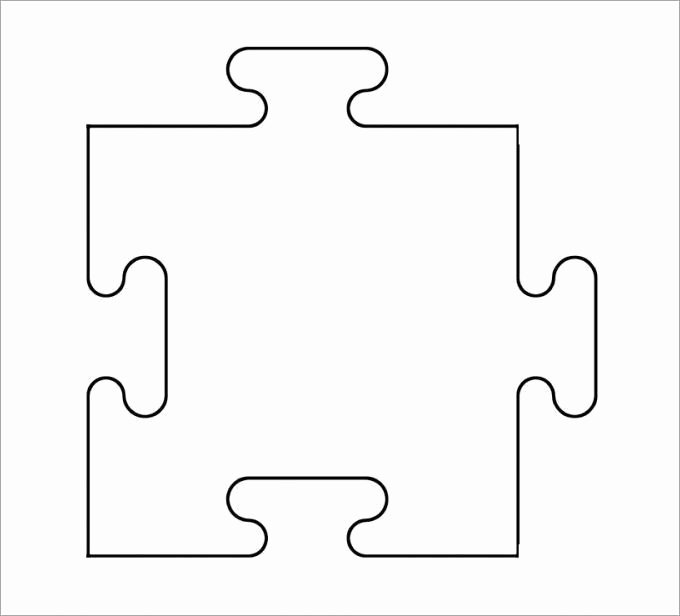 8 Piece Puzzle Template New 1000 Ideas About Puzzle Piece Template On Pinterest