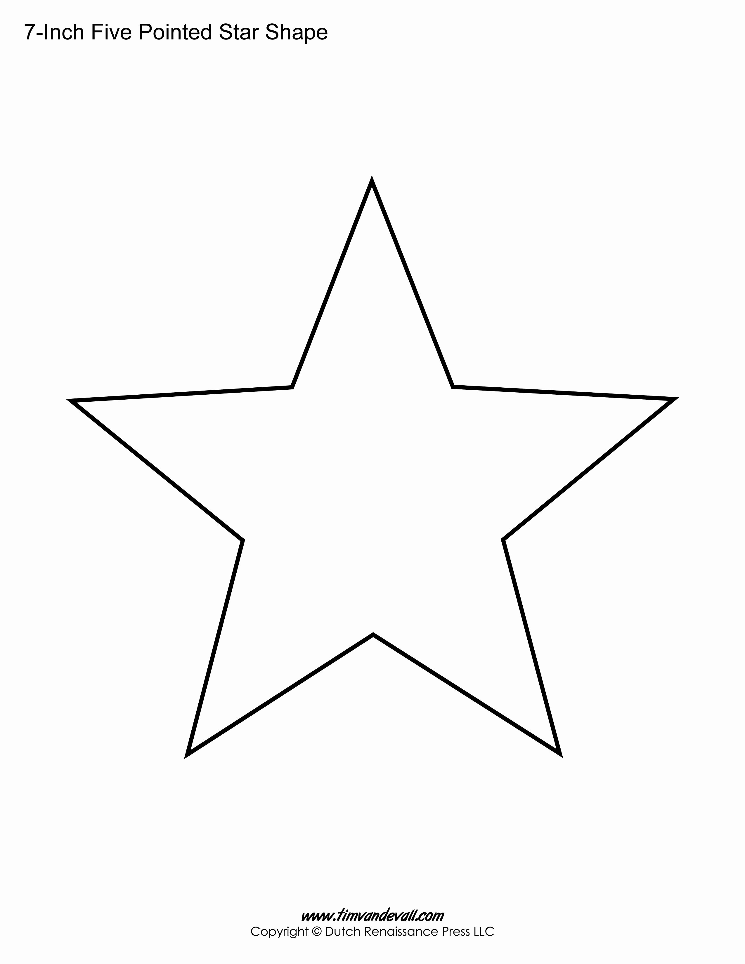 8 Point Star Template New 5 Pointed Star Crafts