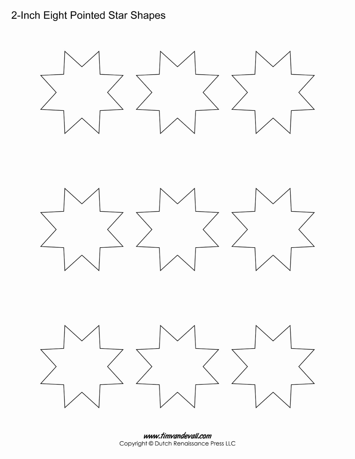 8 Point Star Template Printable Beautiful Star Template for Kids Coloring Home