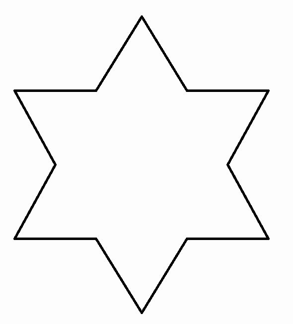 8 Point Star Template Printable Elegant Preschool Six Point Star Shape
