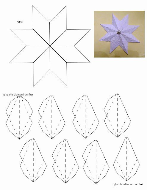 8 Point Star Template Printable Lovely Laura S Frayed Knot 8 Pointed Paper Star Christmas ornament