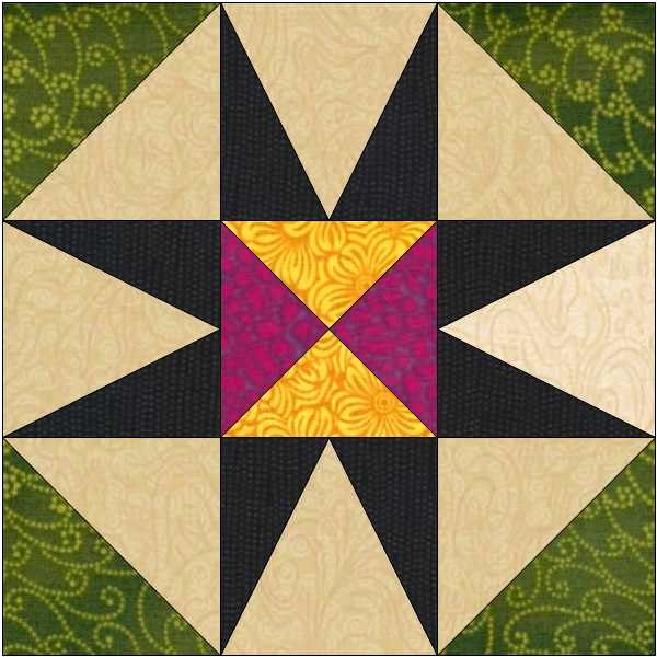 8 Point Star Template Unique 8 Pointed Star Block Pattern Quilt Block Instant Download