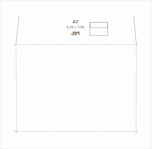 A7 Envelope Template Word Best Of Sample 5x7 Envelope Template