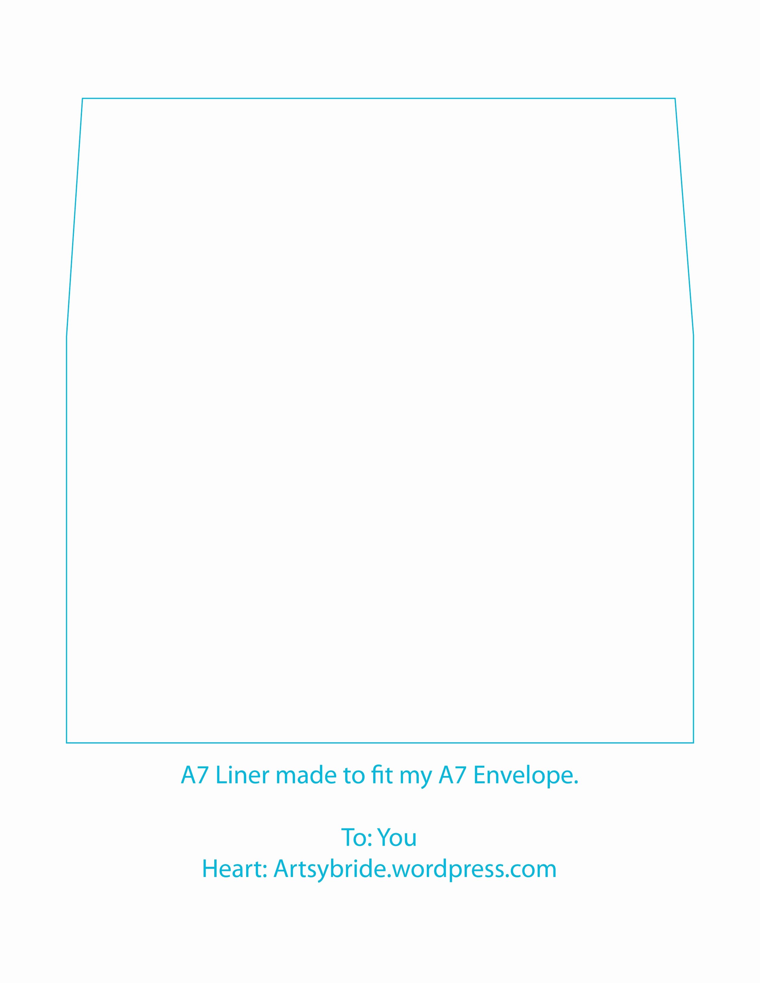 A7 Envelope Template Word Luxury Diy – Envelopes &amp; Liners