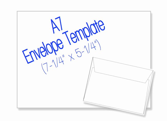 A7 Envelope Template Word Unique A7 Envelope 7 1 4 X 5 1 4 Blank by Heritageexpressions On Etsy