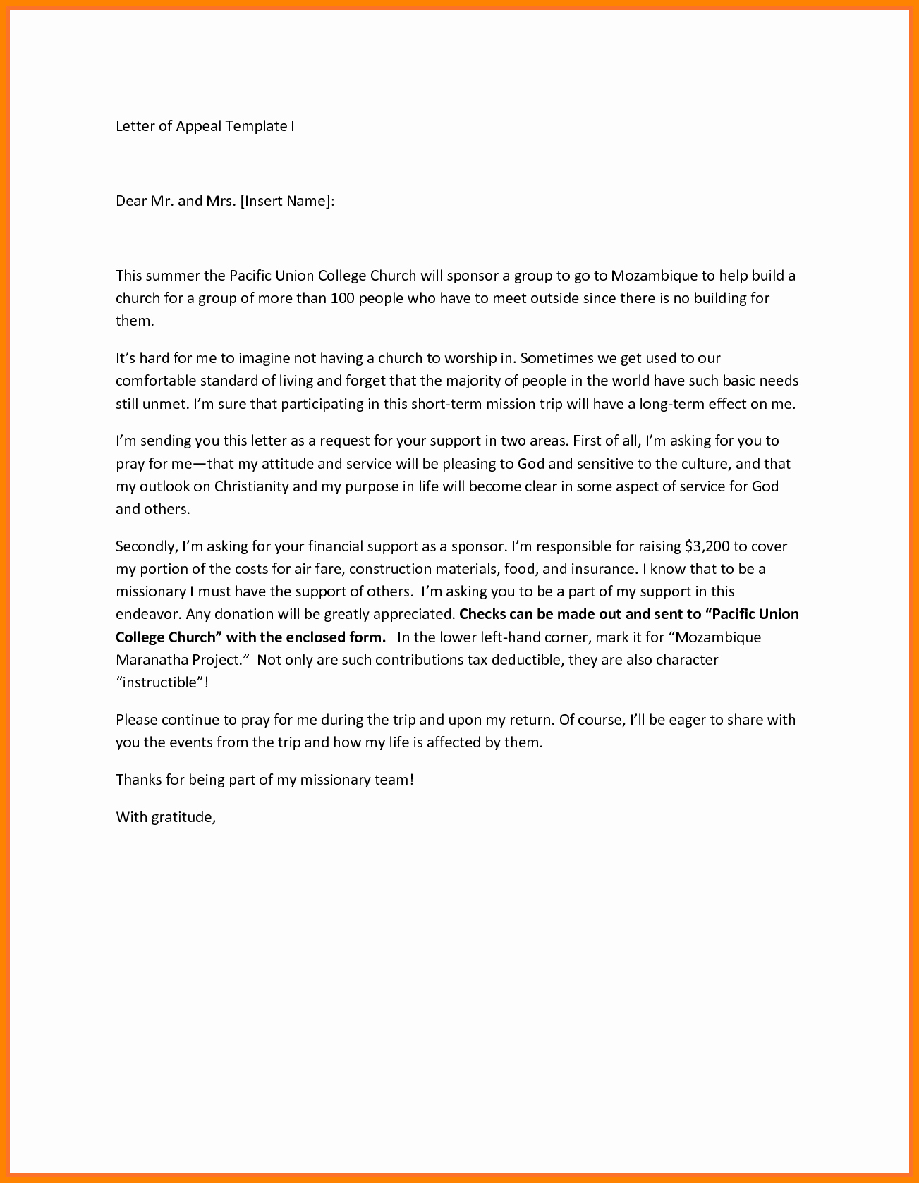 Academic Appeal Letter Sample Elegant 11 College Academic Appeal Letter