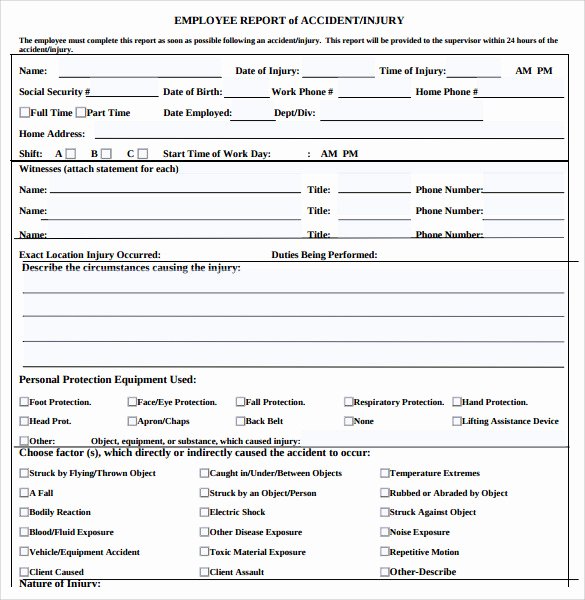 Accident Report form Beautiful 15 Sample Accident Report Templates Pdf Word Pages