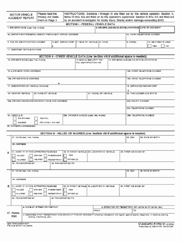 Accident Report form Pdf Best Of Find Accident Report form Template From Internet