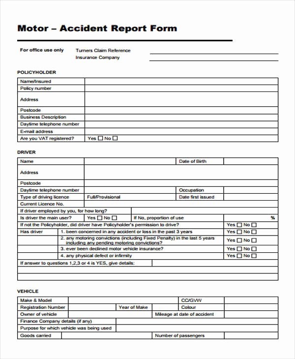 Accident Report form Pdf New 29 Accident Report forms In Pdf
