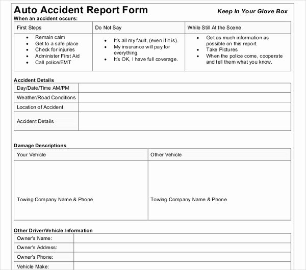 Accident Report Template Word Fresh 20 Accident Report Templates Docs Pages Pdf Word