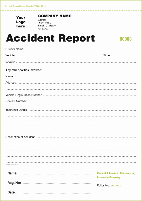Accident Report Template Word Unique Templates for Accident Report Book and Vehicle Condition