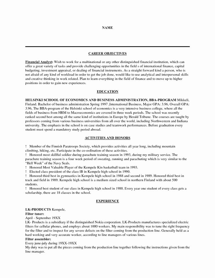 Accounting Career Goals Essay Best Of How to Write Career Goals On Resume
