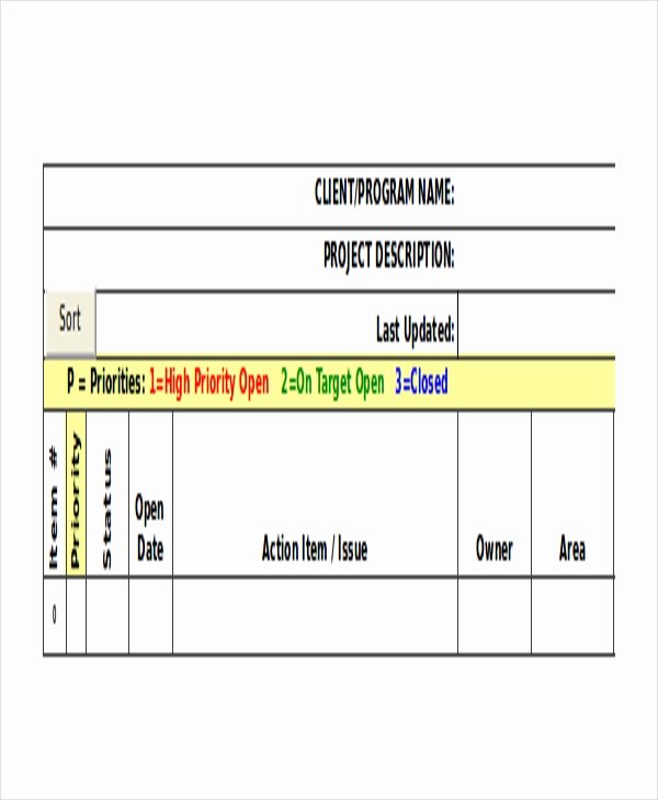 Action Log Template Luxury 4 Action Log Template Free Word Excel Documents