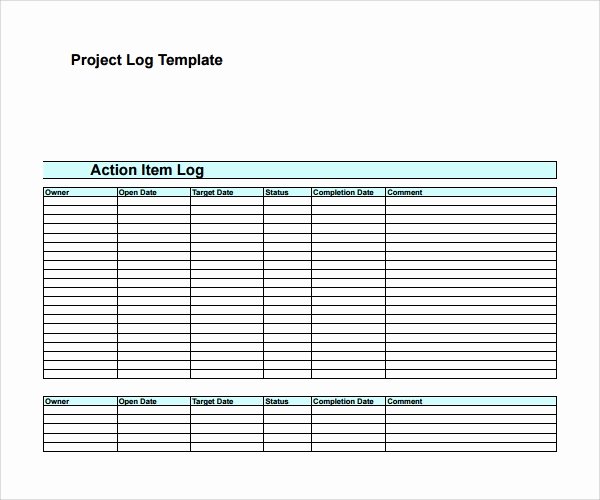 Action Log Template Unique Sample Action Log Template 8 Free Documents In Pdf