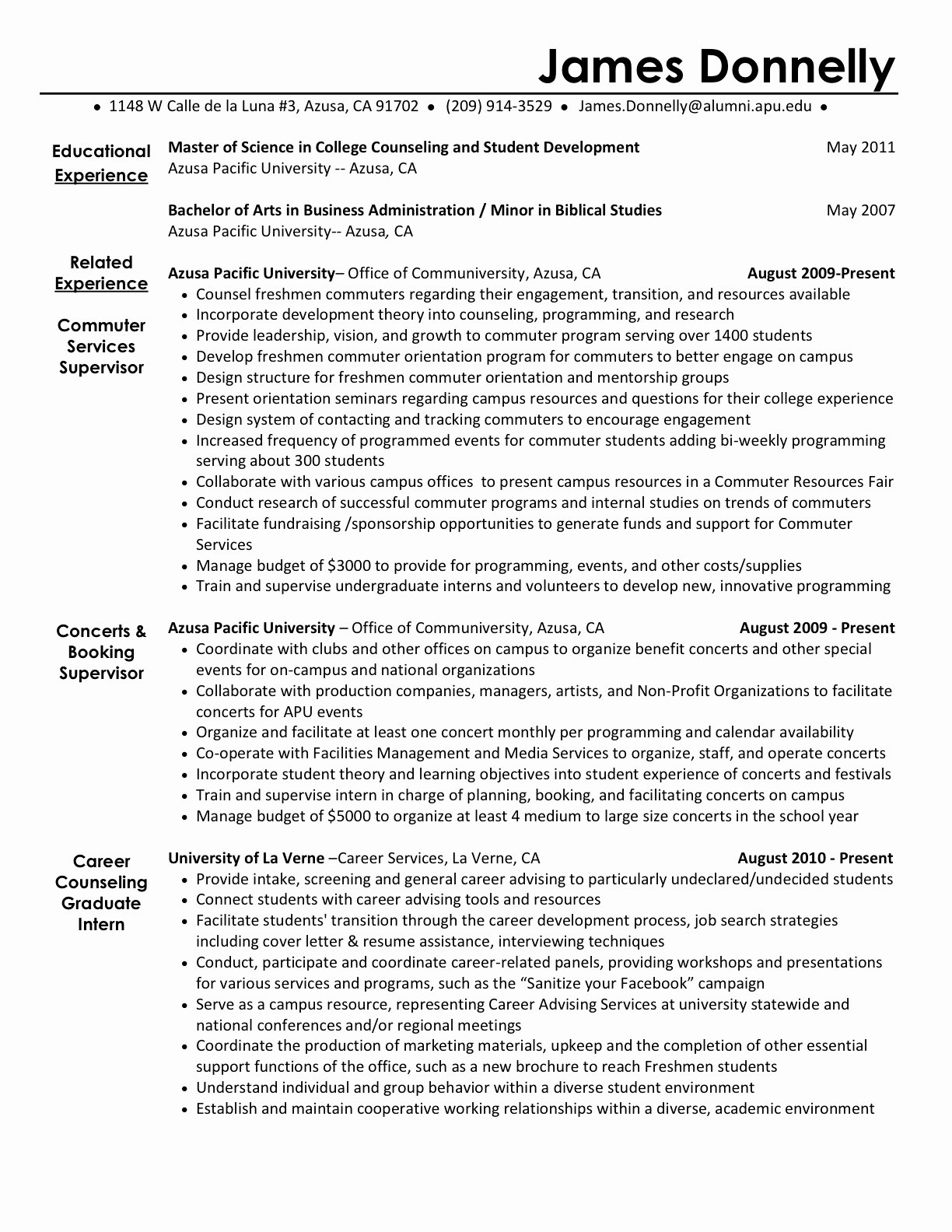 Activities Resume Template New Activities Resume