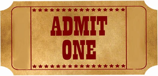 Admit One Ticket Printable Lovely Admit E