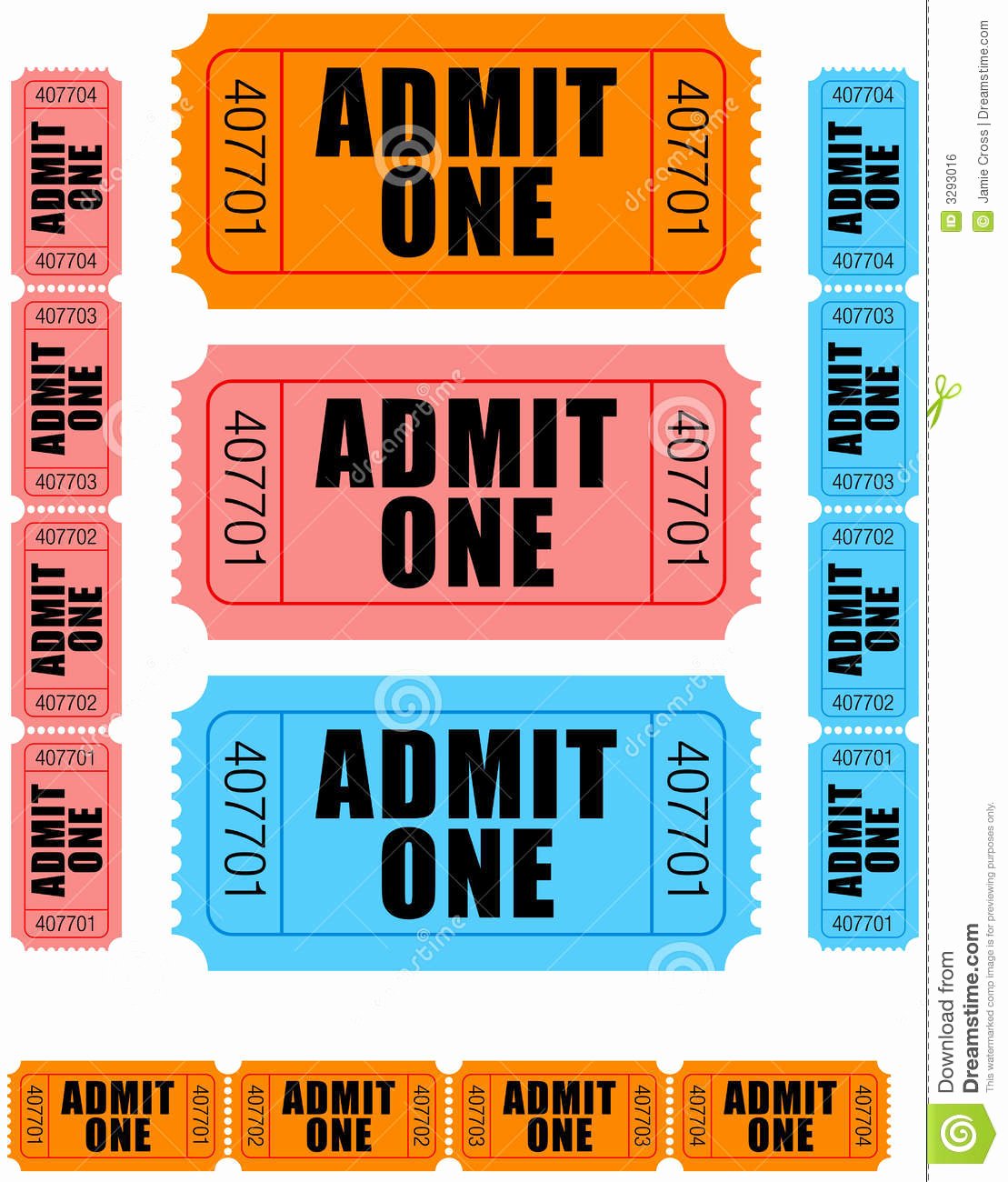 Admit One Ticket Printable New Admit E Tickets 1 Royalty Free Stock Image Image