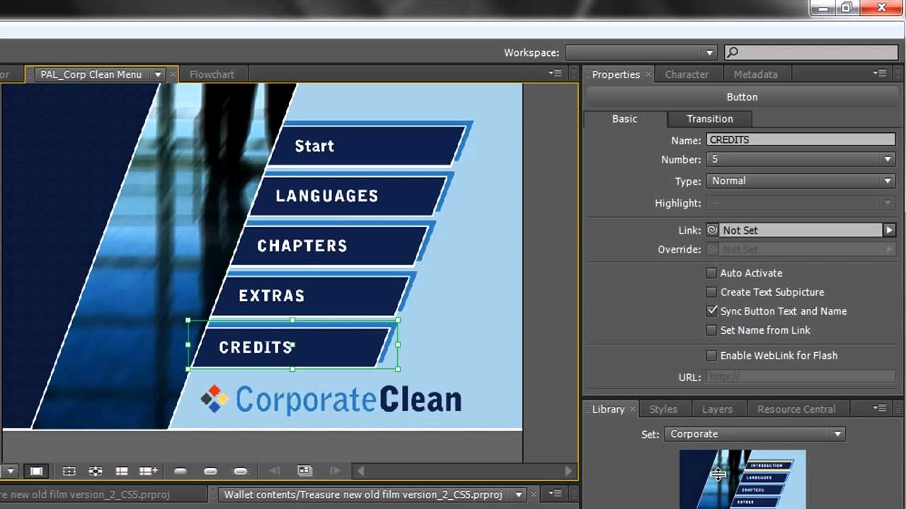 Adobe Encore Templates Awesome Adobe Encore Basics 2 Creating Menus