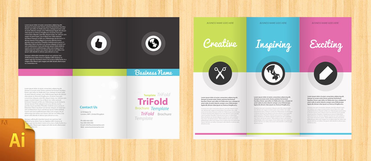 Adobe Illustrator Brochure Template Inspirational Free Corporate Tri Fold Brochure Template Designbump