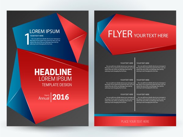 Adobe Illustrator Brochure Templates Best Of Flyer Template Design with Abstract 3d Dark Background