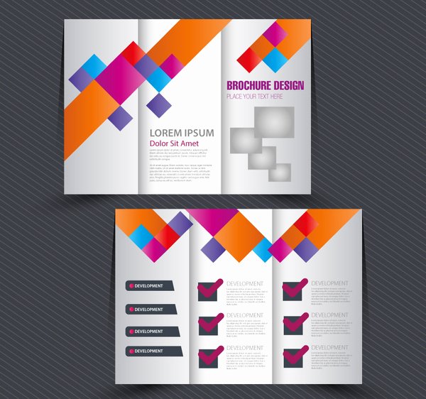 Adobe Illustrator Brochure Templates New Brochure Design with Trifold Colorful Template
