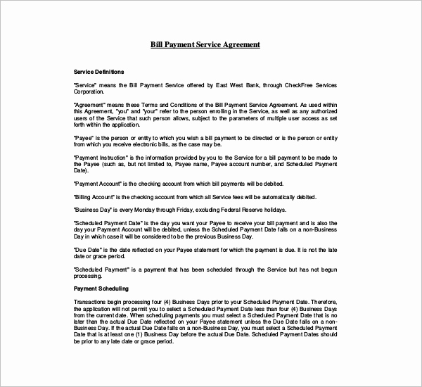 Advance Payment Agreement Letter Beautiful 21 Free Payment Agreement Templates Pdf Word Doc formats