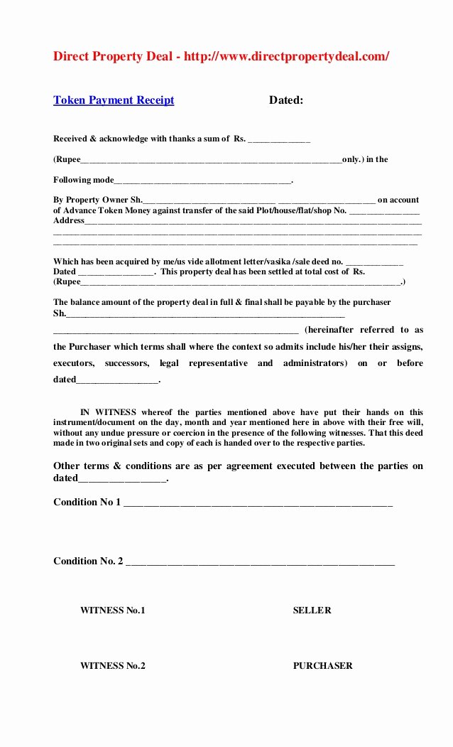 Advance Payment Agreement Letter Elegant byana Property Sale Agreement