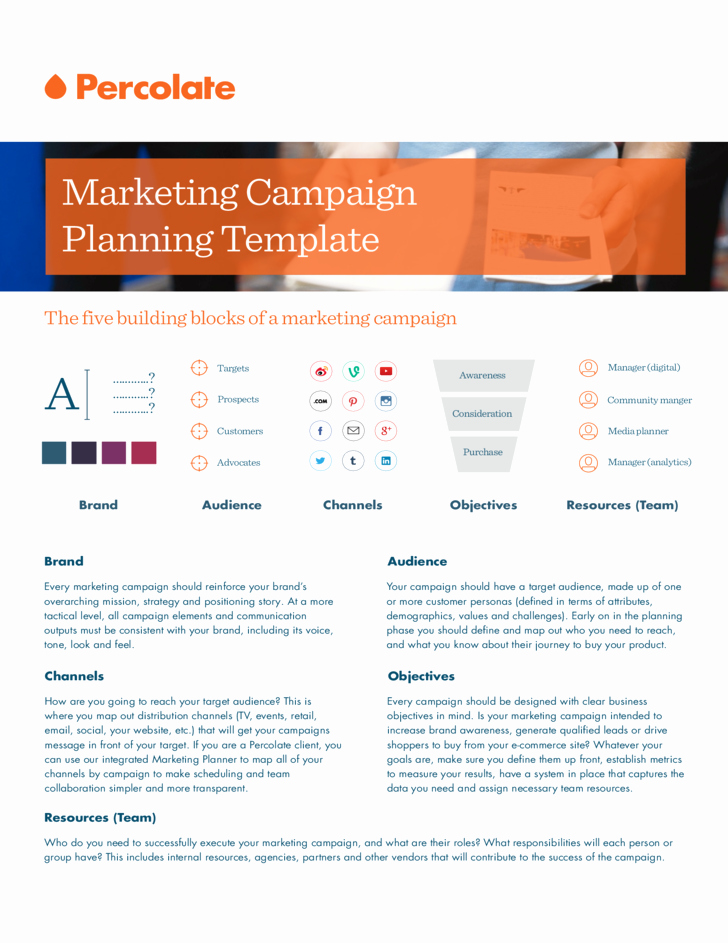 Advertising Campaign Template Best Of Marketing Campaign Template