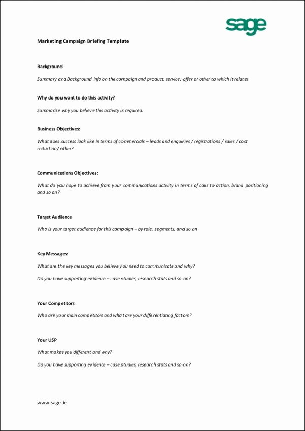 Advertising Campaign Template Inspirational 25 Marketing Samples &amp; Templates In Pdf