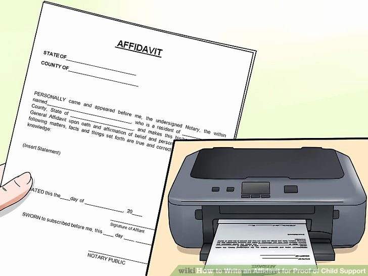 Affidavit Of Income Inspirational How to Write An Affidavit for Proof Of Child Support