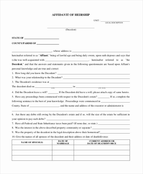 Affidavit Of Income Lovely Sample Affidavit form 15 Free Documents In Pdf Doc