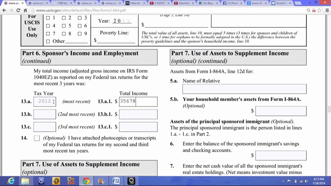 Affidavit Of No Income Elegant Affidavit Of Support Part 6 Sponsor S In E and