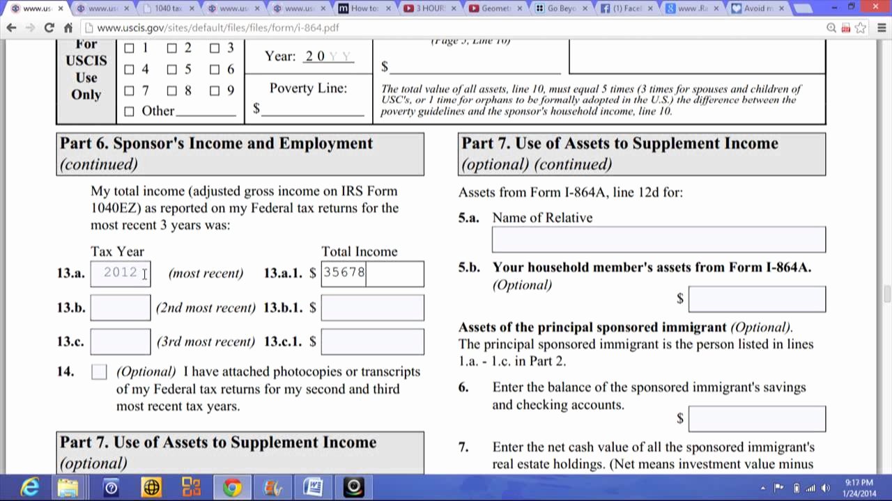 Affidavit Of No Income Elegant Affidavit Of Support Part 6 Sponsor S In E and