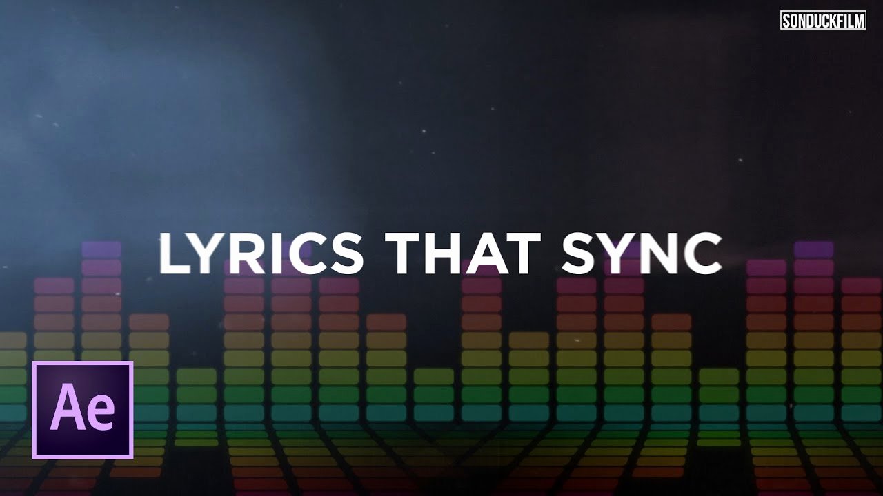 After Effects Lyric Video Best Of Sync Text to Music Create Lyric Videos