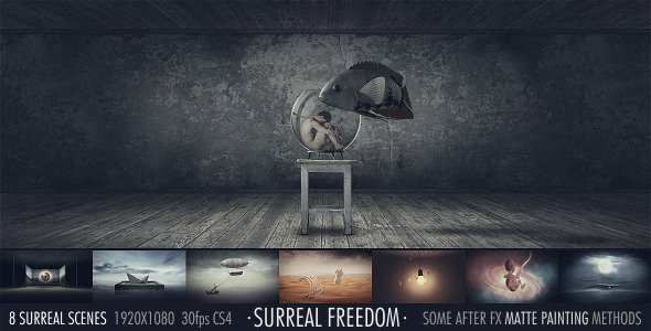 After Effects Lyric Video Template Beautiful Surreal Freedom after Effects Project Videohive Free